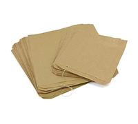 Sabco - 100 Ecofriendly Kraft Paper Disposable Lunch Bags - Brown, Fold Top, 10 x 12" - Ideal For Food, Groceries, Sandwiches, Pick N Mix Sweets, And As Fruit Veg Bags