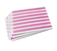 Sabco - 200 Pink Sweet Candy Striped Paper Bags 5 x 7" for Confectionary Party Favour Pick n Mix Wedding Sweets Gift Bag (200, 5 x 7")