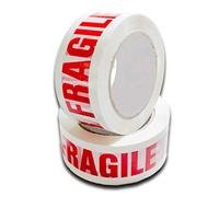 Sabco - 6 Rolls - 48mm X 66m Fragile Packaging Tape - Fragile Packing Tape - Heavy Duty Fragile Tape - Heavy Duty Fragile Packing Tape, Parcel Tape - Caution Tape -Shipping Tape,Packing Tape, Box Tape