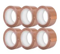 Sabco - 6 Rolls Heavy Duty Brown Packing Tape - 48mm X 66m Brown Packaging Tape -Low Noise Packing Tape - Heavy Duty Packing Tape - Brown Tape For Packing Boxes - Brown Parcel Tape Strong Sellotape