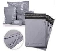 Sabco - Grey Mailing Bags - Plastic Self Seal Postal Bags, Multiple Sizes and Pack Quantities (50, 17 x 22)