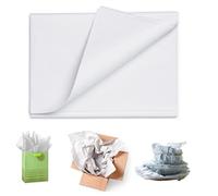 Sabco - Large Coloured Tissue Paper - 100pcs - 20 x 30" - Ideal for Gift Wrap & Packing - Perfect for Arts & Craft - White