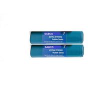 Sabco - Rubble Sacks Extra Heavy Duty Plastic Bags - 7 Bags on a Roll - Heavy Duty Bags 100 micron (400gauge) - Large Size 500mm x 750mm Refuse Sacks - Holds 20KG+ (2)
