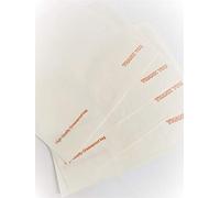 Sabco White Greaseproof Paper Bags for Degradable Sandwiches, Snacks, Sweets, Takeaways, Fruit, Veggies, Popcorn (100 Count, 7 x 7")