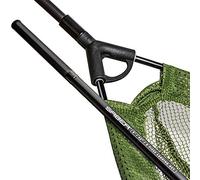 Saber - 6ft Landing Net - 2-Piece Compact Handle Landing Net & Staff - 42" Arms - Net Made Of Nylon Mesh - Lightweight - Perfect For Fishing & Carp Fishing