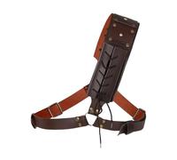 SABER FROG Solid Sabre Scabbard Shaman Holster & Stand - Lightweight Saber Sheath Adjustable Sabre Support Belt for Warriors Halloween Cosplay Pirates
