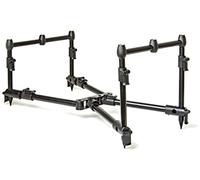 Saber - LowPro Compact Pod - Matt Black Finish - Fishing Rod Holder - Fishing Rod Pod & Carry Case - Fishing Gear Equipment - Ultra Compact - Fully Adjustable Pod Rest