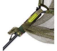 Saber - Net Float - Green - Supports 42" Landing Nets - Ultra Buoyant Foam - Velcro Fastening - Hard Wearing Cover - Sleek Design - Perfect For Fishing & Carp Fishing - 21 x 5 cm