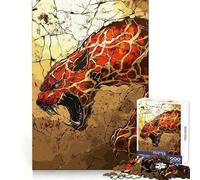 Saber Tooth Breaking Through Jigsaw Puzzles for Adults 1000 Pieces Brain Skill Relaxed Mind Exact Edge Art Collection Piece (38x52cm)