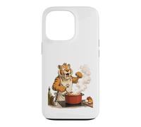 Saber Tooth Tiger Cooking In The Kitchen Case for iPhone 13 Pro