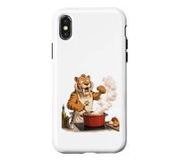Saber Tooth Tiger Cooking In The Kitchen Case for iPhone X/XS