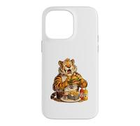 Saber Tooth Tiger Enjoying A Burger Case for iPhone 14 Pro Max