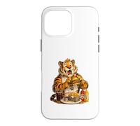 Saber Tooth Tiger Enjoying A Burger Case for iPhone 16 Pro Max
