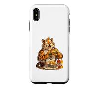 Saber Tooth Tiger Enjoying A Burger Case for iPhone XS Max