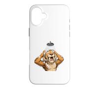 Saber Tooth Tiger Enjoying A Shower Case for iPhone 16 Plus