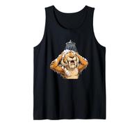 Saber Tooth Tiger Enjoying A Shower Tank Top