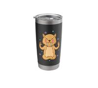 Saber Tooth Tiger meditates Wild Cat Predator Stainless Steel Insulated Tumbler