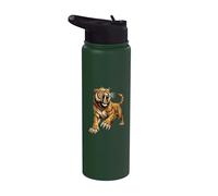 Saber Tooth Tiger Smilodon Stainless Steel Insulated Water Bottle