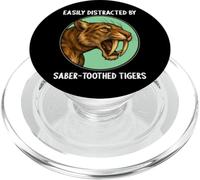 saber-toothed tigers saber-toothed tiger PopSockets PopGrip for MagSafe