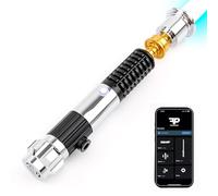 Saberforms Pixel Version Dueling Lightsaber, Motion Control Smooth Swing 27 Sound Fonts with Infinite Color Changing, Premium Metal Handle Light Saber for Adults and Kids Gift