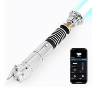 Saberforms Pixel Version Dueling Lightsaber, Motion Control Smooth Swing 27 Sound Fonts with Infinite Color Changing, Premium Metal Handle Light Saber for Adults and Kids Gift