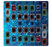 sabermaster Card Rubber Mat - 2 Player, Square playmat for Gamer 60x60cm/23.6x23.6inch