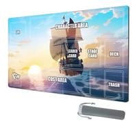 sabermaster OPCG playmat Card Mat Duel Mat Gaming Competition Pad Mat Card Binder Deck 23.6x13.7in (4)