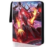 sabermaster Trading ygo Card Binder Fits 900 Cards Card Collector Album Holder,with 50 Removable Sleeves Toys Gifts for Boys Girls, Bestower of Flames