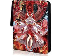 sabermaster Trading ygo Card Binder, Fits 900 Cards Card Collector Album Holder,with 50 Removable Sleeves Toys Gifts for Boys Girls