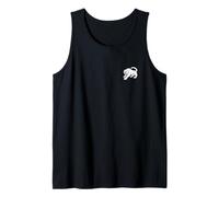 Sabertooth Tiger Minimalist Black and White Saber-Tooth Tank Top