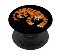 Sabertooth Tiger Minimalist Simple Saber Tooth Sabretoothed PopSockets Adhesive PopGrip