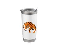 Sabertooth Tiger Minimalist Simple Saber Tooth Sabretoothed Stainless Steel Insulated Tumbler