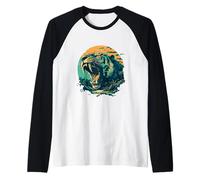 Sabertooth Tiger Raglan Baseball Tee