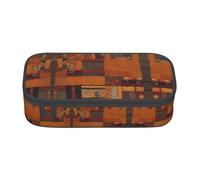 SABFWF African Textile Patchwork Print Multi-Functional Pen Case,Perfect for Students, Professionals, and Travelers Alike