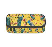 SABFWF Beautiful Peacock Print Multi-Functional Pen Case,Perfect for Students, Professionals, and Travelers Alike