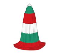 SABFWF Bulgarian Flag Print Hooded Cloak For Men,Wizard Cape With Hood,Perfect For Halloween And Cosplay