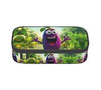 SABFWF Cartoon Eggplant Print Multi-Functional Pen Case,Perfect for Students, Professionals, and Travelers Alike