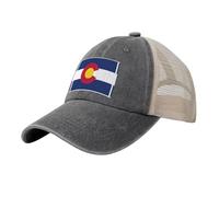 SABFWF Colorado State Flag Print Stylish Mesh Baseball Cap,Breathable,Adjustable and Perfect for Everyday Wear