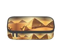 SABFWF Egyptian Pyramid in Desert Print Multi-Functional Pen Case,Perfect for Students, Professionals, and Travelers Alike