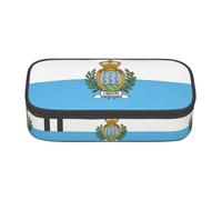 SABFWF Flag of San Marino Print Multi-Functional Pen Case,Perfect for Students, Professionals, and Travelers Alike