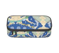 SABFWF Greece Map Print Multi-Functional Pen Case,Perfect for Students, Professionals, and Travelers Alike