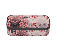 SABFWF Japanese Cherry Flowers Print Multi-Functional Pen Case,Perfect for Students, Professionals, and Travelers Alike