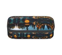 SABFWF Lake Guitar Reflections Print Multi-Functional Pen Case,Perfect for Students, Professionals, and Travelers Alike