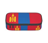 SABFWF Mongolian Flag Print Multi-Functional Pen Case,Perfect for Students, Professionals, and Travelers Alike