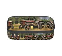 SABFWF Old Tractor Photoes Farm Print Multi-Functional Pen Case,Perfect for Students, Professionals, and Travelers Alike