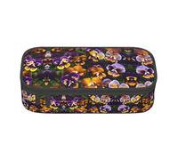 SABFWF Pansy Perfection Print Multi-Functional Pen Case,Perfect for Students, Professionals, and Travelers Alike