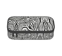 SABFWF Zebra Print Print Multi-Functional Pen Case,Perfect for Students, Professionals, and Travelers Alike
