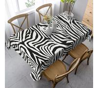 SABFWF Zebra Print Print Rectangular Tablecloth,Thanksgiving Table Cloth,Decorative Cloth Table Cover