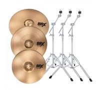 Sabian B8X Crash Set with Stands