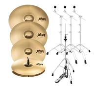 Sabian XSR Performance Cymbal Set & Stands with Free 18" Fast Crash